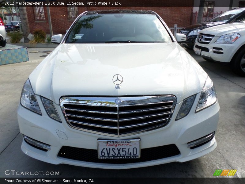 Arctic White / Black 2012 Mercedes-Benz E 350 BlueTEC Sedan