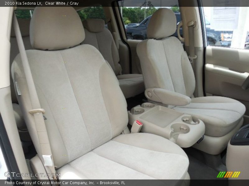 Clear White / Gray 2010 Kia Sedona LX