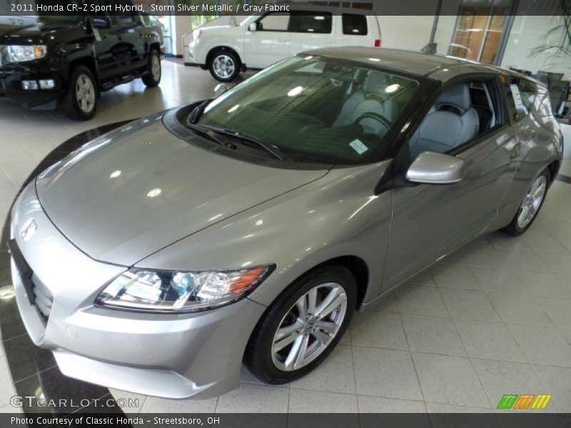 Storm Silver Metallic / Gray Fabric 2011 Honda CR-Z Sport Hybrid