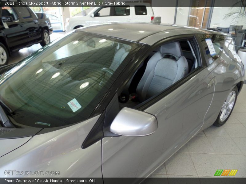 Storm Silver Metallic / Gray Fabric 2011 Honda CR-Z Sport Hybrid
