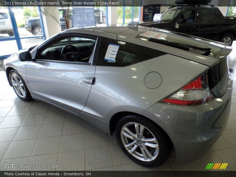 Storm Silver Metallic / Gray Fabric 2011 Honda CR-Z Sport Hybrid