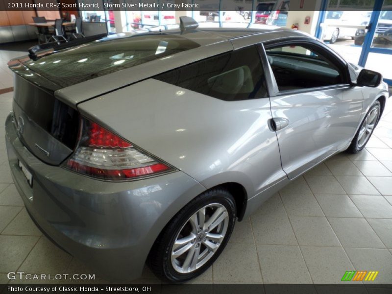 Storm Silver Metallic / Gray Fabric 2011 Honda CR-Z Sport Hybrid