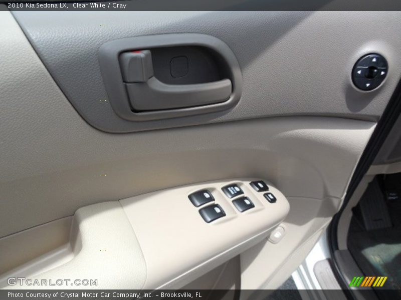 Clear White / Gray 2010 Kia Sedona LX