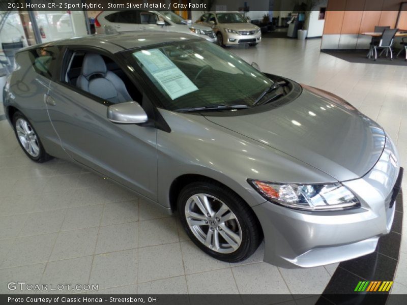 Storm Silver Metallic / Gray Fabric 2011 Honda CR-Z Sport Hybrid