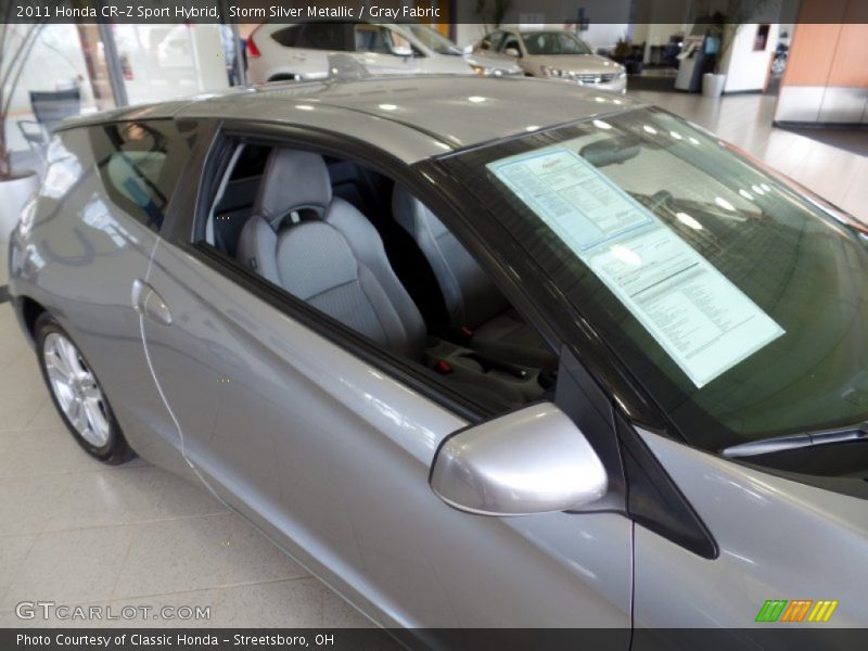 Storm Silver Metallic / Gray Fabric 2011 Honda CR-Z Sport Hybrid