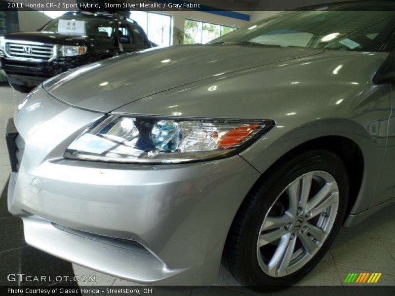 Storm Silver Metallic / Gray Fabric 2011 Honda CR-Z Sport Hybrid
