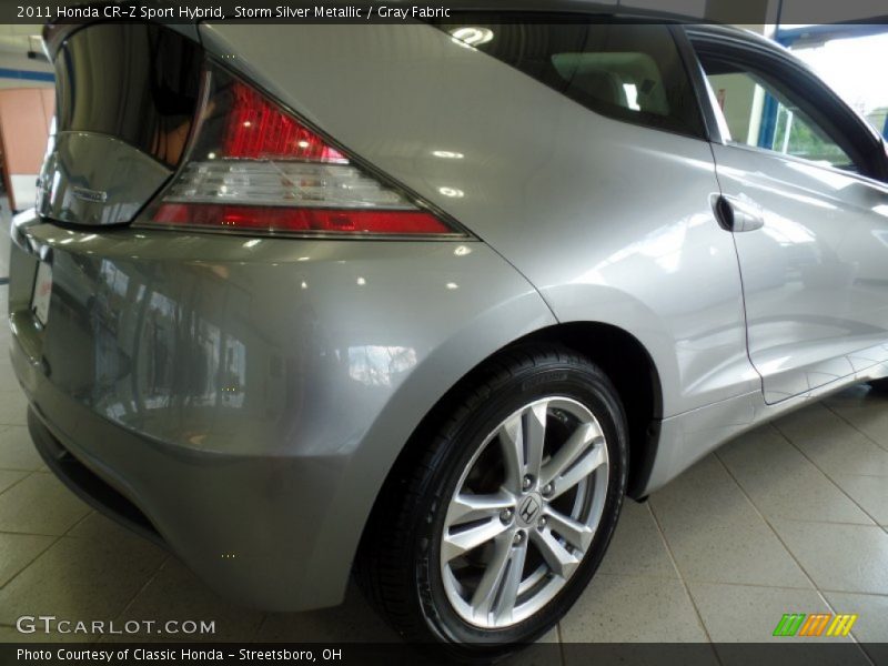 Storm Silver Metallic / Gray Fabric 2011 Honda CR-Z Sport Hybrid