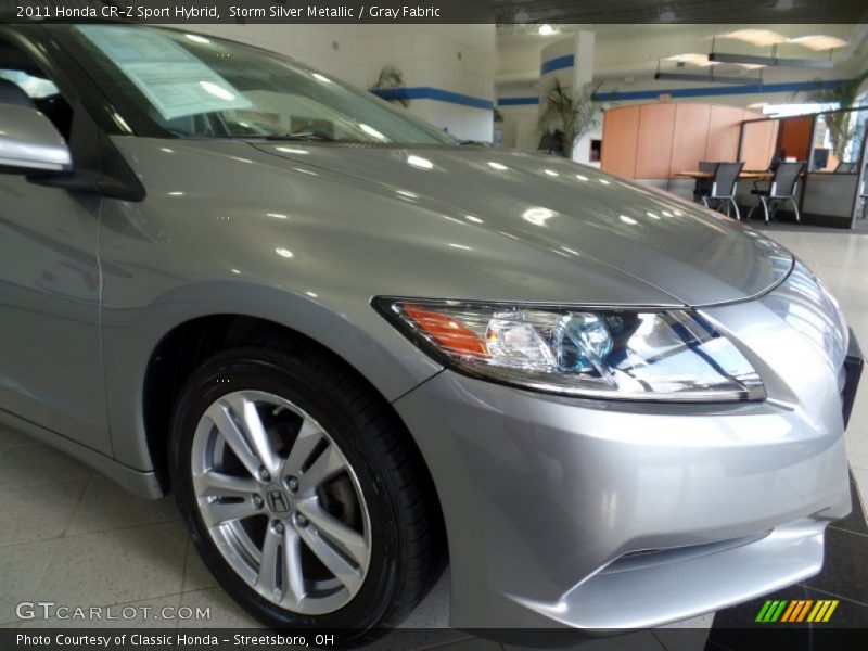 Storm Silver Metallic / Gray Fabric 2011 Honda CR-Z Sport Hybrid