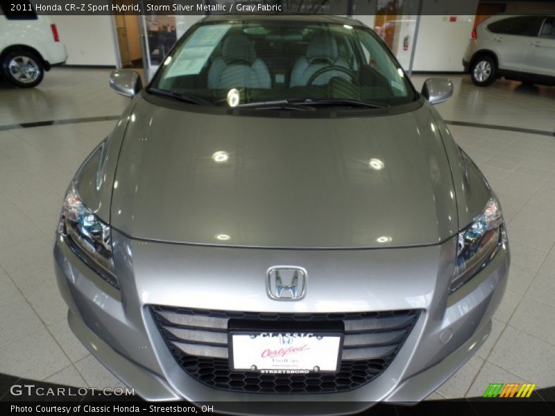 Storm Silver Metallic / Gray Fabric 2011 Honda CR-Z Sport Hybrid