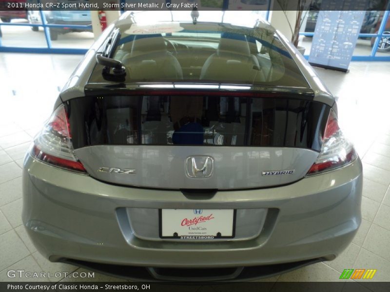 Storm Silver Metallic / Gray Fabric 2011 Honda CR-Z Sport Hybrid