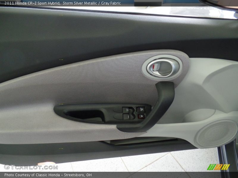 Storm Silver Metallic / Gray Fabric 2011 Honda CR-Z Sport Hybrid