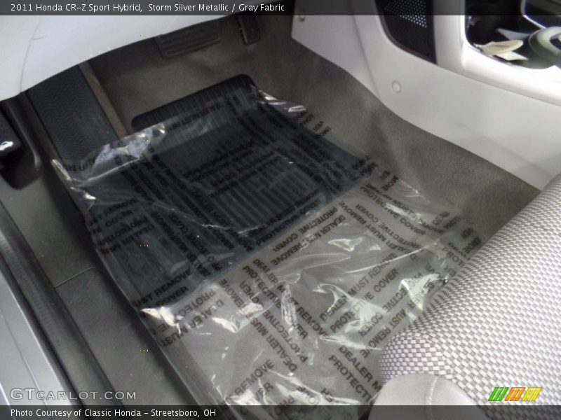 Storm Silver Metallic / Gray Fabric 2011 Honda CR-Z Sport Hybrid