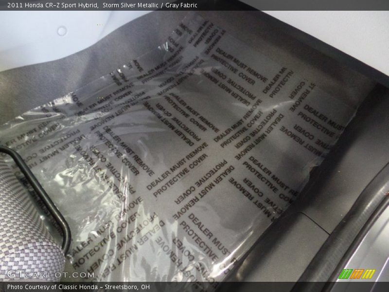 Storm Silver Metallic / Gray Fabric 2011 Honda CR-Z Sport Hybrid