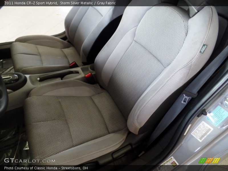 Storm Silver Metallic / Gray Fabric 2011 Honda CR-Z Sport Hybrid