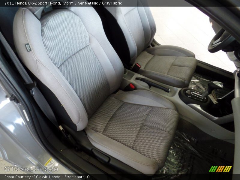 Storm Silver Metallic / Gray Fabric 2011 Honda CR-Z Sport Hybrid