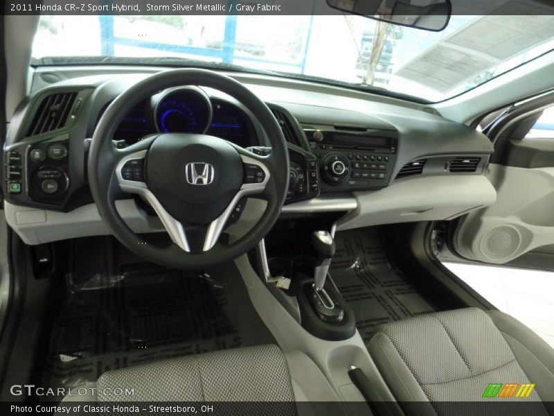 Storm Silver Metallic / Gray Fabric 2011 Honda CR-Z Sport Hybrid