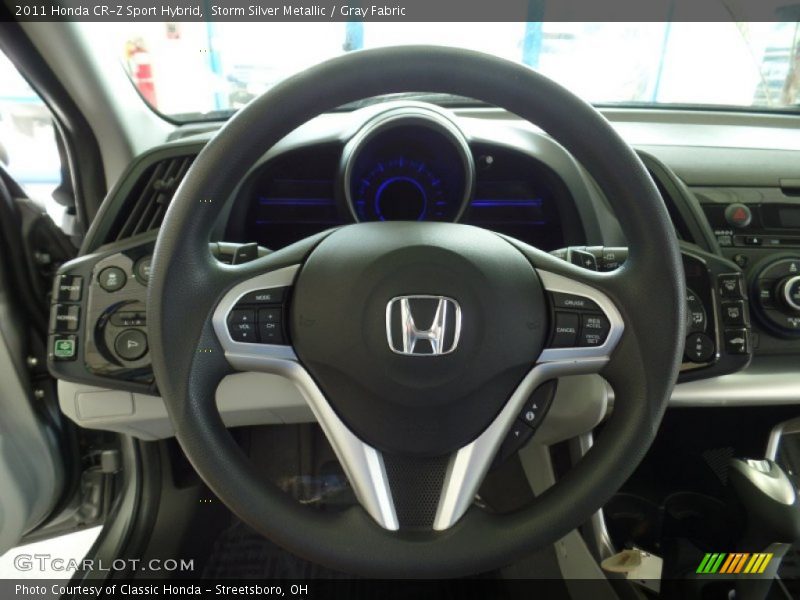 Storm Silver Metallic / Gray Fabric 2011 Honda CR-Z Sport Hybrid