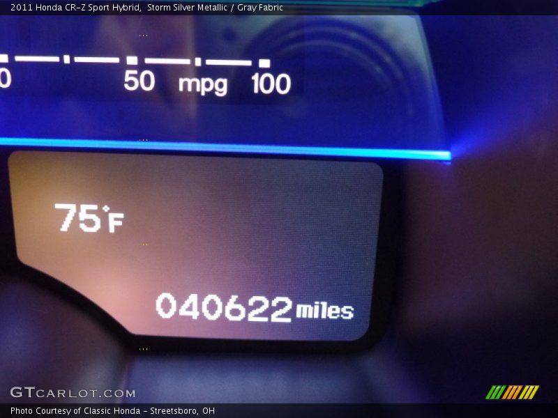 Storm Silver Metallic / Gray Fabric 2011 Honda CR-Z Sport Hybrid