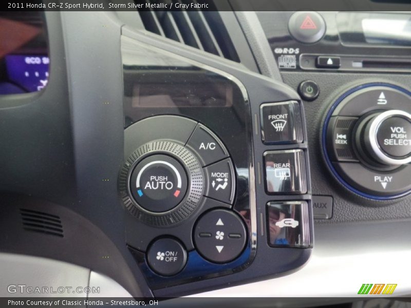 Storm Silver Metallic / Gray Fabric 2011 Honda CR-Z Sport Hybrid