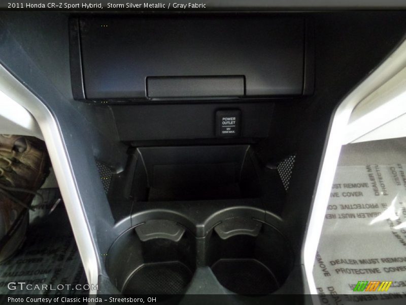 Storm Silver Metallic / Gray Fabric 2011 Honda CR-Z Sport Hybrid
