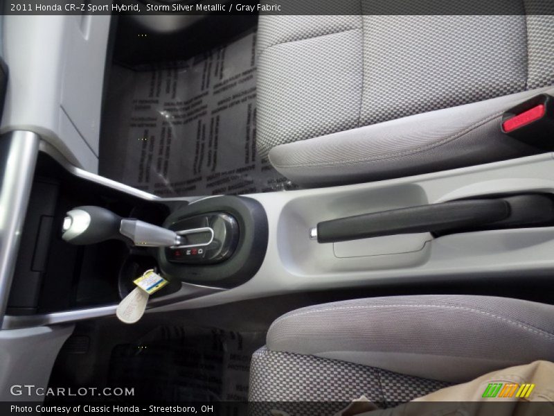 Storm Silver Metallic / Gray Fabric 2011 Honda CR-Z Sport Hybrid