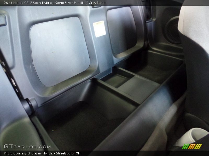 Storm Silver Metallic / Gray Fabric 2011 Honda CR-Z Sport Hybrid