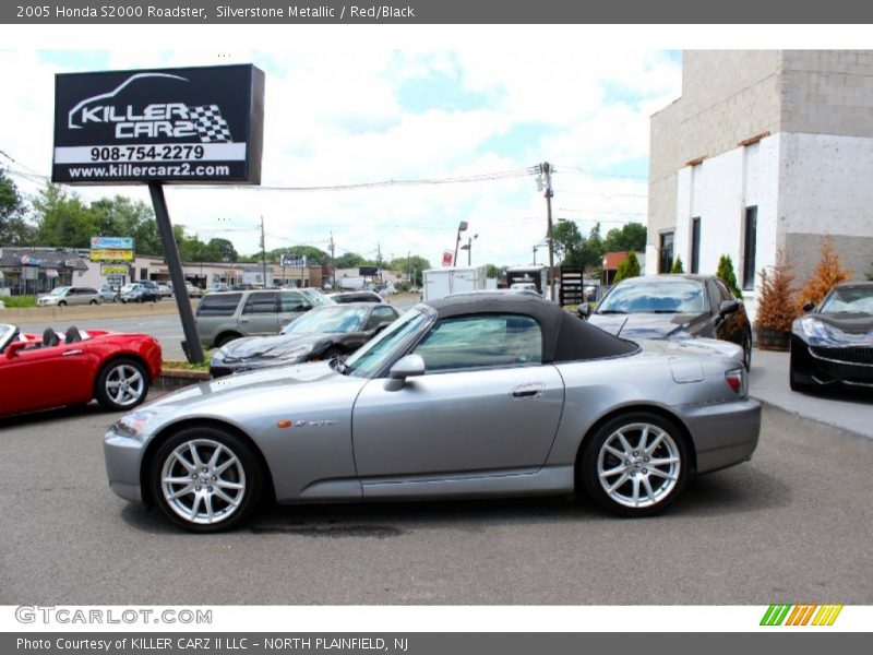 Silverstone Metallic / Red/Black 2005 Honda S2000 Roadster