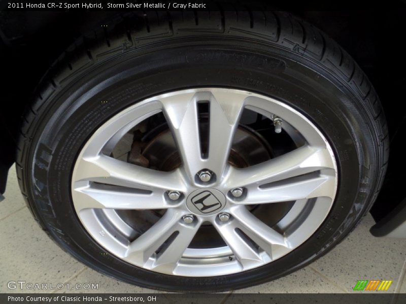 Storm Silver Metallic / Gray Fabric 2011 Honda CR-Z Sport Hybrid