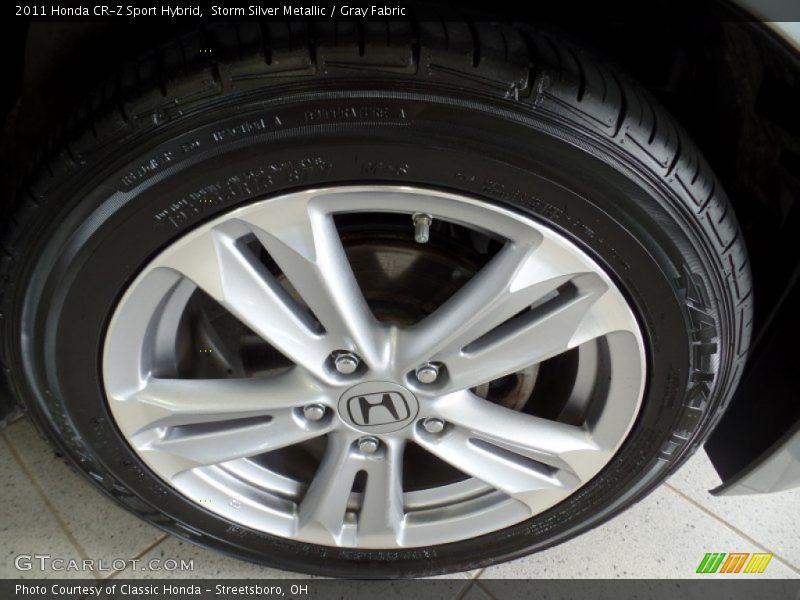 Storm Silver Metallic / Gray Fabric 2011 Honda CR-Z Sport Hybrid
