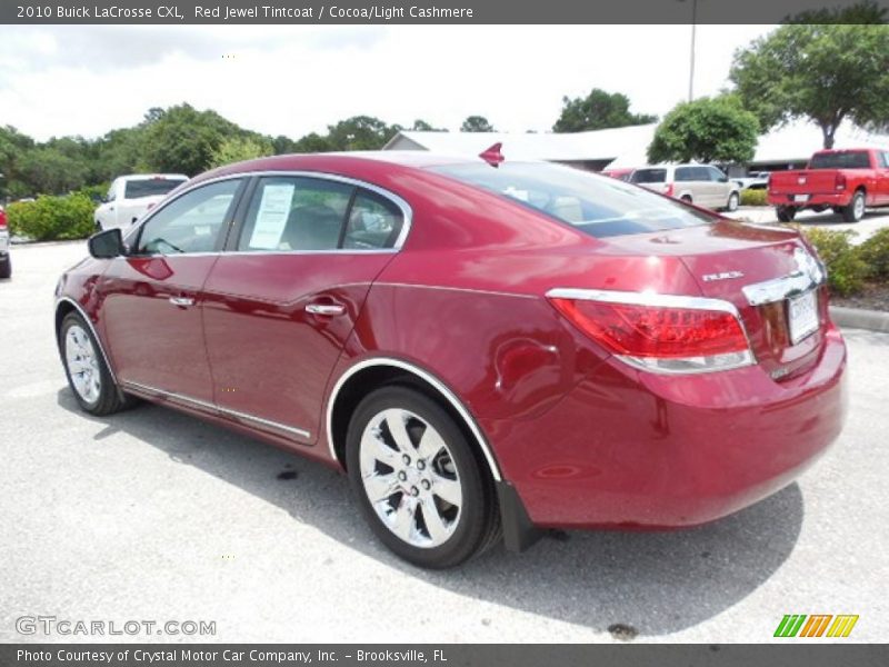 Red Jewel Tintcoat / Cocoa/Light Cashmere 2010 Buick LaCrosse CXL