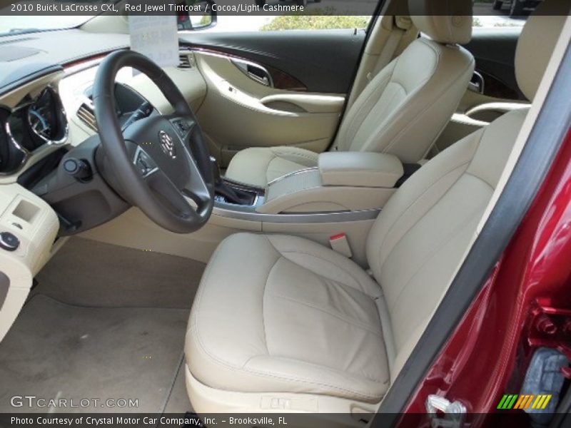 Red Jewel Tintcoat / Cocoa/Light Cashmere 2010 Buick LaCrosse CXL