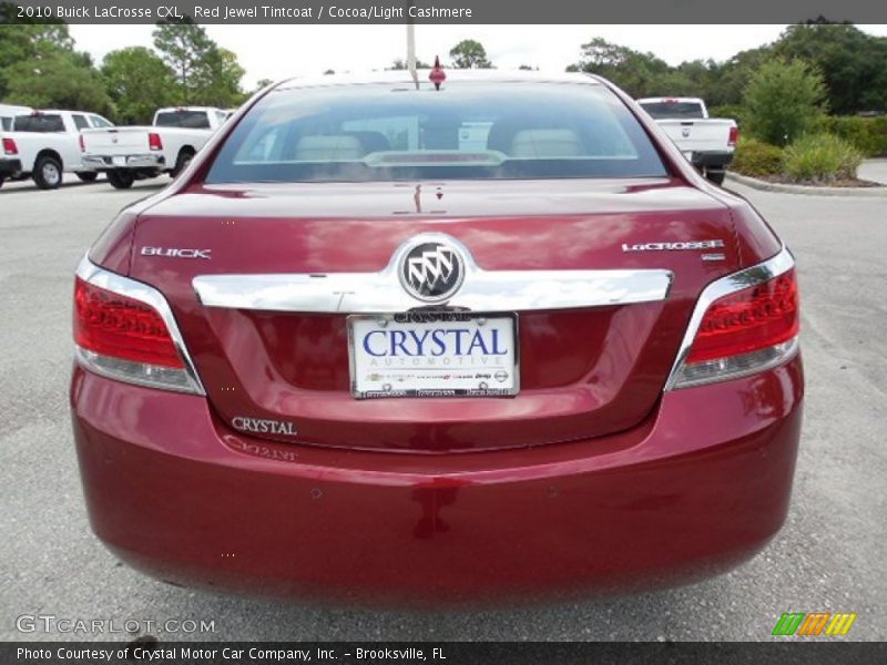 Red Jewel Tintcoat / Cocoa/Light Cashmere 2010 Buick LaCrosse CXL