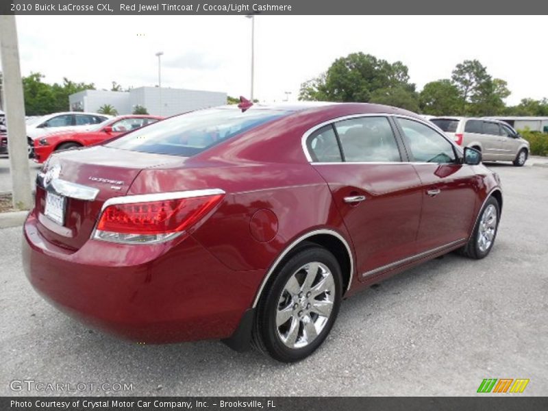 Red Jewel Tintcoat / Cocoa/Light Cashmere 2010 Buick LaCrosse CXL