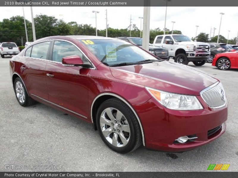 Red Jewel Tintcoat / Cocoa/Light Cashmere 2010 Buick LaCrosse CXL
