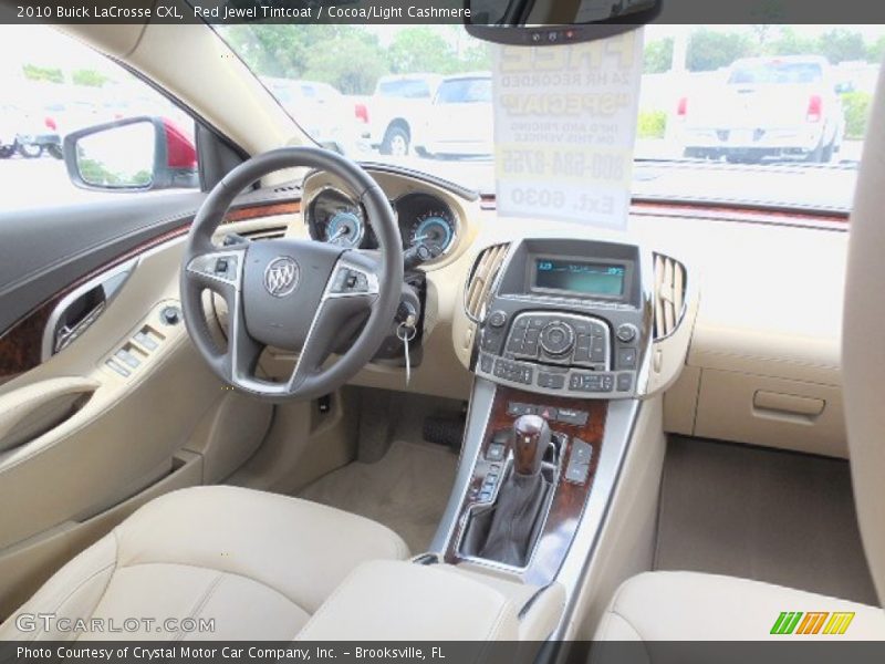 Red Jewel Tintcoat / Cocoa/Light Cashmere 2010 Buick LaCrosse CXL