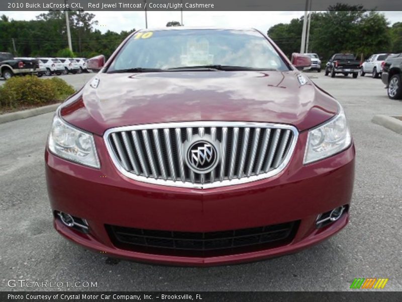 Red Jewel Tintcoat / Cocoa/Light Cashmere 2010 Buick LaCrosse CXL
