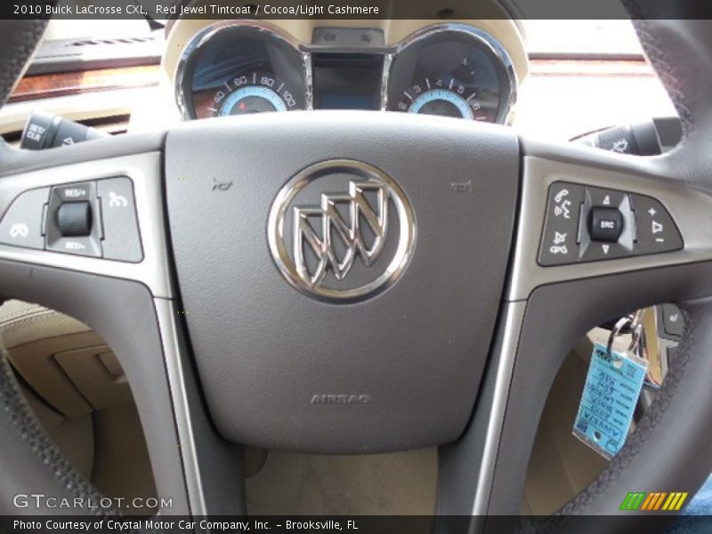 Red Jewel Tintcoat / Cocoa/Light Cashmere 2010 Buick LaCrosse CXL