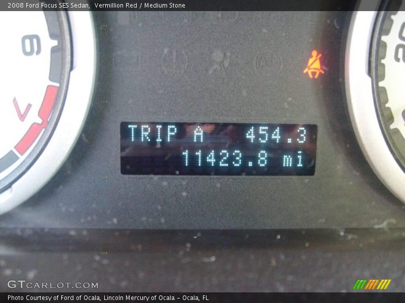 Vermillion Red / Medium Stone 2008 Ford Focus SES Sedan