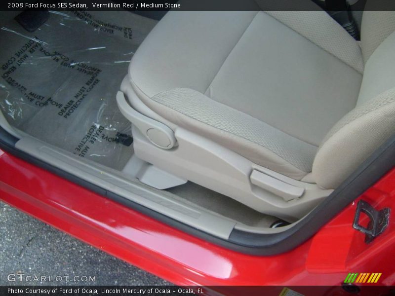 Vermillion Red / Medium Stone 2008 Ford Focus SES Sedan