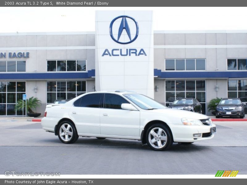 White Diamond Pearl / Ebony 2003 Acura TL 3.2 Type S
