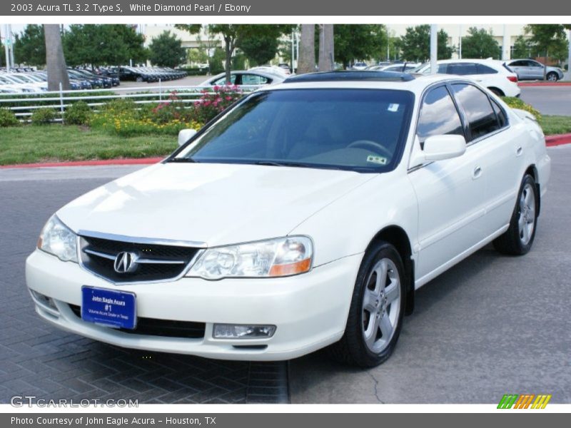 White Diamond Pearl / Ebony 2003 Acura TL 3.2 Type S
