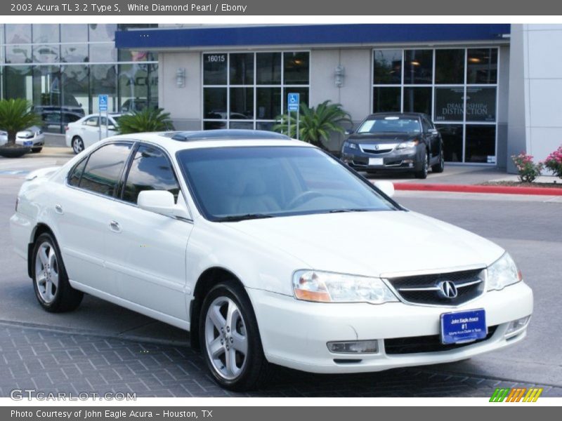 White Diamond Pearl / Ebony 2003 Acura TL 3.2 Type S