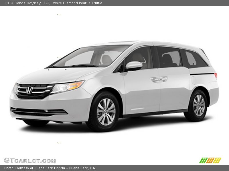 White Diamond Pearl / Truffle 2014 Honda Odyssey EX-L