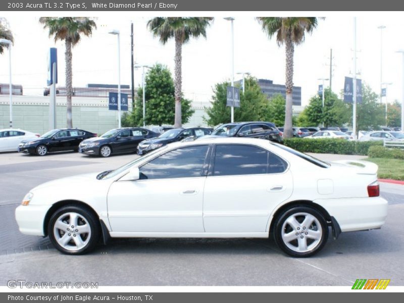 White Diamond Pearl / Ebony 2003 Acura TL 3.2 Type S