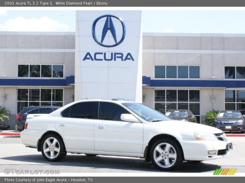 White Diamond Pearl / Ebony 2003 Acura TL 3.2 Type S