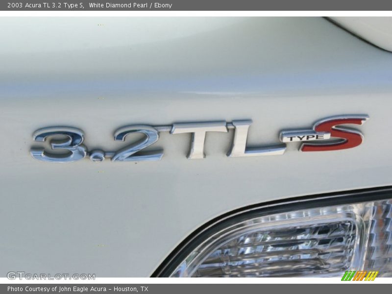 White Diamond Pearl / Ebony 2003 Acura TL 3.2 Type S