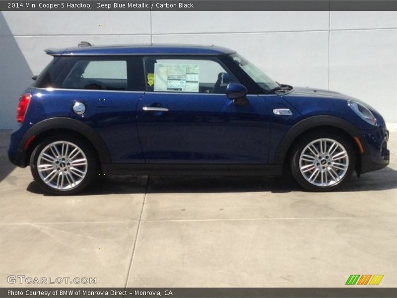 Deep Blue Metallic / Carbon Black 2014 Mini Cooper S Hardtop