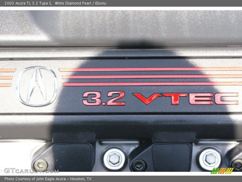 White Diamond Pearl / Ebony 2003 Acura TL 3.2 Type S