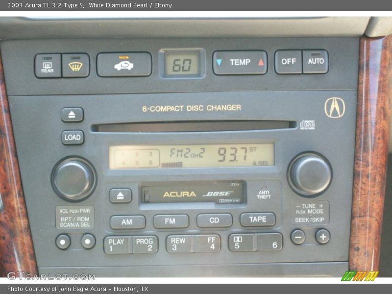 White Diamond Pearl / Ebony 2003 Acura TL 3.2 Type S