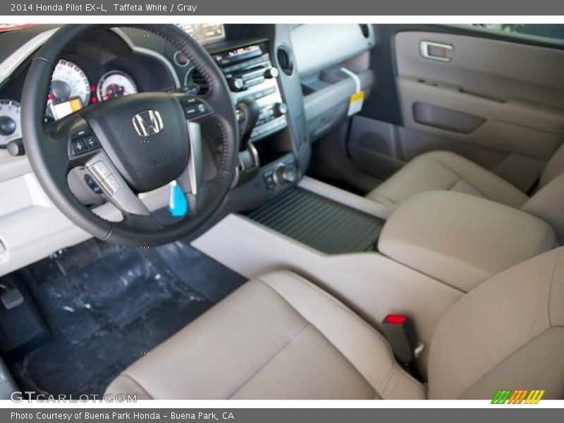 Taffeta White / Gray 2014 Honda Pilot EX-L